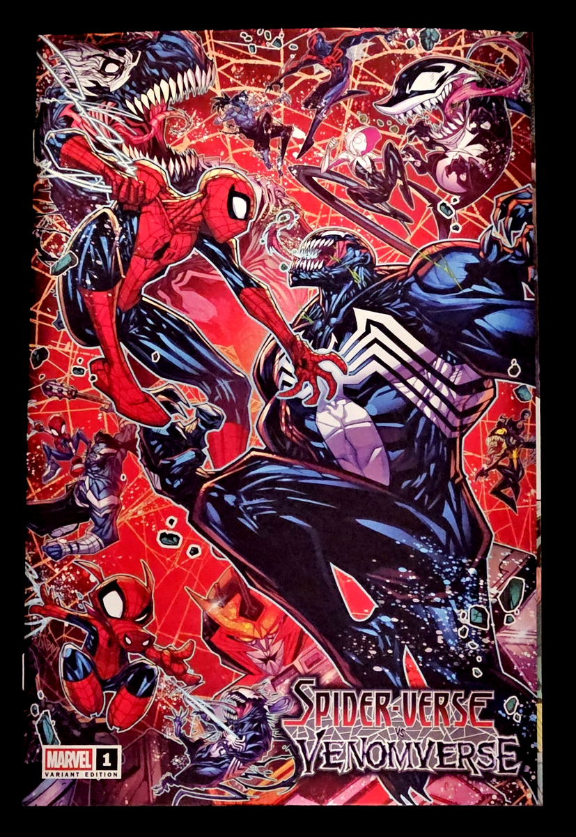 SPIDER-VERSE VS VENOMVERSE #1 NYCC EXCLUSIVE RED FOIL VARIANT NM SPIDE ...