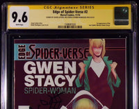 EDGE OF SPIDER-VERSE #2 CGC SS 9.6 NM+ X3 1ST SPIDER-GWEN ORIGINAL SKETCH REMARK1
