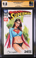 SUPERMAN #1 CGC SS 9.8 ORIGINAL ART SKETCH SUPERGIRL FLASH TEEN TITANS DC COMICS0
