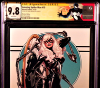 AMAZING SPIDER-MAN #10 CGC SS 9.8 MARK BROOKS EXCLUSIVE VIRGIN VARIANT BLACK CAT2

