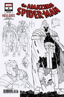 AMAZING SPIDER-MAN #6 JOHN ROMITA JR 1:10 DESIGN VARIANT NM HELLGATE BLACK CAT0
