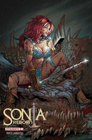 SONJA REBORN #2 GREG LAND VARIANT NM SEXY RED SHE-DEVIL SOCIAL MEDIA TERROR0
