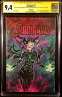 CHAMPIONS #1 CGC SS 9.4 NM HELA ORIGINAL ART SKETCH HULK MILES MORALES MS MARVEL1
