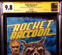 ROCKET RACCOON #1 CGC SS 9.8 ORIGINAL ART SKETCH GROOT GUARDIANS OF THE GALAXY1
