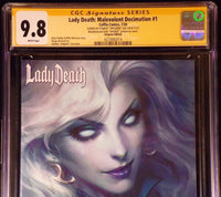 LADY DEATH MALEVOLANT DECIMATION #1 CGC SS 9.8 ARTGERM EXCLUSIVE VARIANT LE 6001
