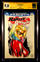 HARLEY QUINN #1 CGC SS 9.8 ORIGINAL ART SKETCH BATMAN JOKER POISON IVY CATWOMAN0
