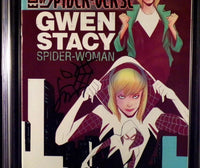 EDGE OF SPIDER-VERSE #2 CGC SS 9.6 NM+ X3 1ST SPIDER-GWEN ORIGINAL SKETCH REMARK2
