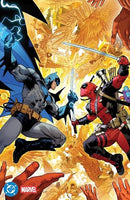 MARVEL DC BATMAN DEADPOOL #1 MORA FOIL VARIANT NM WOLVERINE X-MEN HARLEY QUINN0
