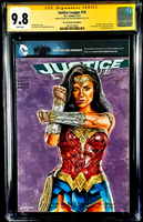 JUSTICE LEAGUE #16 CGC SS 9.8 ORIGINAL ART SKETCH WONDER WOMAN BATMAN SUPERMAN0
