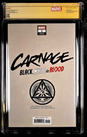 CARNAGE BLACK WHITE & BLOOD #1 CGC SS 9.8 SUAYAN EXCLUSIVE VAR SPIDER-MAN VENOM1
