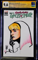 SPIDER-GWEN GHOST-SPIDER #1 CGC SS 9.6 NM+ ADAM HUGHES, SOHN ORIGINAL ART SKETCH0
