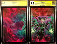 CHAMPIONS #1 CGC SS 9.4 NM HELA ORIGINAL ART SKETCH HULK MILES MORALES MS MARVEL0

