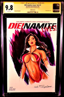 DIE!NAMITE LIVES! #1 CGC SS 9.8 ORIGINAL ART SKETCH VAMPIRELLA RED SONJA ZOMBIES0
