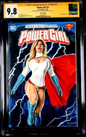 POWER GIRL #1 CGC SS 9.8 ORIGINAL ART SKETCH SUPERMAN JUSTICE LEAGUE DAWN OF DC0
