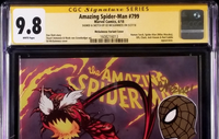 AMAZING SPIDER-MAN #799 CGC SS 9.8 MCGUINNESS 1:50 VARIANT RED GOBLIN + SKETCH1
