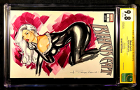 BLACK CAT #1 CGC SS 9.8 ORIGINAL ART SKETCH SPIDER-MAN MARY JANE MARVEL COMICS0
