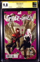 SPIDER-GWEN #16 CGC SS 9.8 DAVE JOHNSON 1:50 VARIANT GHOST MAN MILES MORALES MJ2

