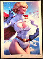 POWER GIRL LIMITED EDITION SIGNED GLOSSY PRINT ARTGERM JUSTICE SOCIETY DC COMICS0
