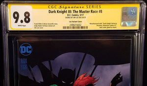DARK KNIGHT III: THE MASTER RACE #8 CGC SS 9.8 1:500 VARIANT COVER SIGNED JIM LEE