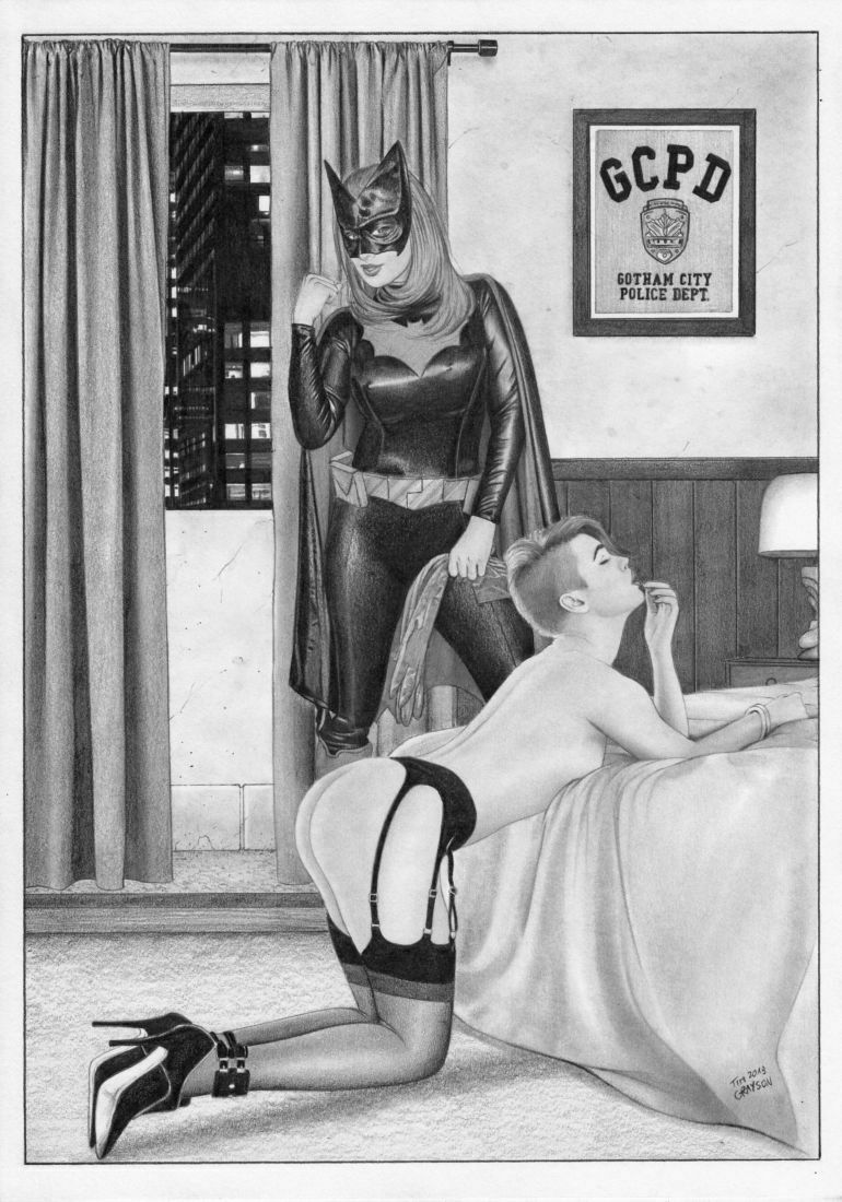 BATWOMAN ORIGINAL NUDE ART