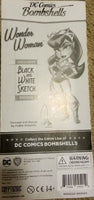 DC COMICS BOMBSHELLS WONDER WOMAN VINYL FIGURE B&W SKETCH EDITION SUPER RARE HTF
