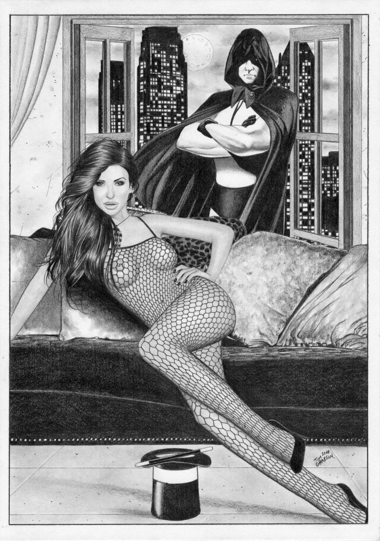 ZATANNA & SPECTRE ORIGINAL NUDE ART | ROYALCOMICS